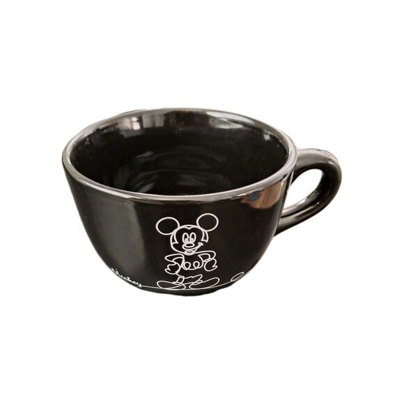 Disney Mickey Linear Black Soup Mug - Picture 2 of 9